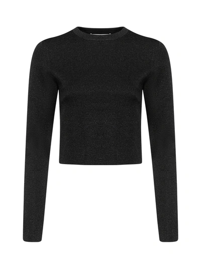 Shop Alice And Olivia Sweater In Black Metallic