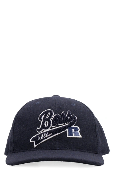 Shop Hugo Boss Boss X Russell Athletic - Logo Baseball Cap In Blue