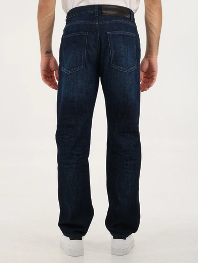 Shop Loewe Straight Leg Jeans In Blue