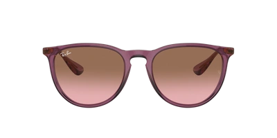 Shop Ray Ban Ray In Pink Gradient Brown