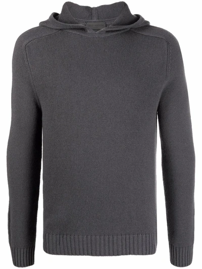 Shop Iris Von Arnim Hooded Cashmere Sweatshirt In 灰色