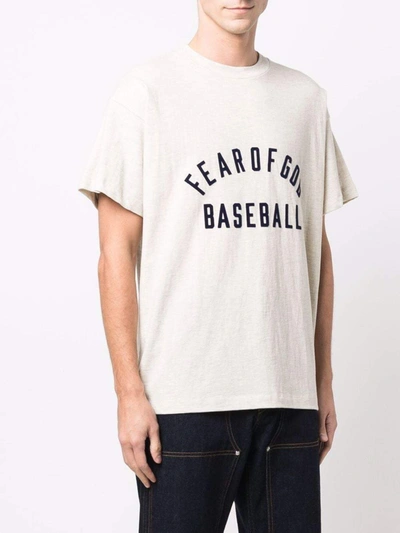 Shop Fear Of God T-shirts And Polos Cream
