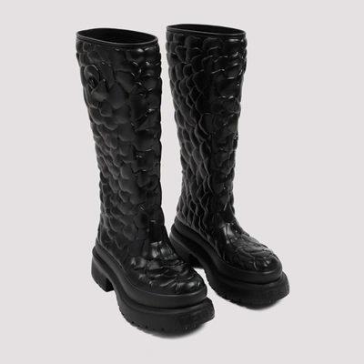 Shop Valentino Garavani  Atelier Rainboots Shoes In Black