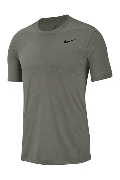 Shop Nike Dri-fit Training T-shirt In Ltarmy/black
