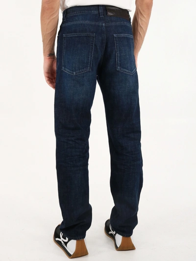 Shop Loewe Straight Leg Jeans In Blue