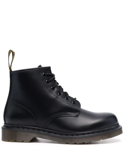 Shop Dr. Martens' 101 Leather Ankle Boots In Black