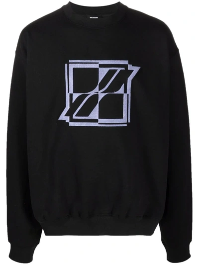 Shop We11 Done Logo-print Sweatshirt In Black