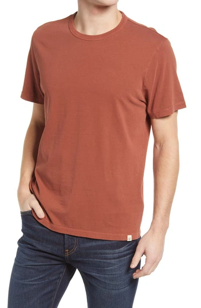 Shop Madewell Garment Dyed Allday Crewneck T-shirt In Burnt Umber