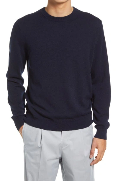 Shop Theory Hilles Cashmere Crewneck Sweater In Baltic