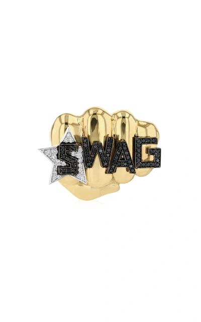 Shop Aisha Baker Women's Swag! 18k Gold Diamond Ring