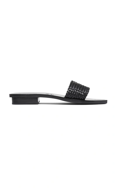 Shop St Agni Women's Edi Woven Slides In Black