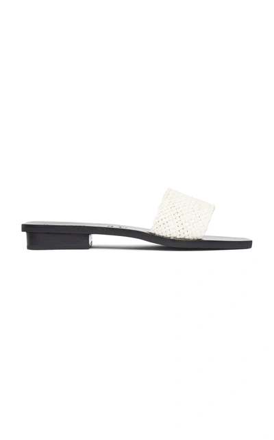 Shop St Agni Women's Edi Woven Slides In White