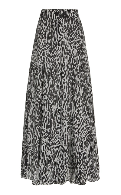 Shop Carolina Herrera Women's Leopard-print Silk Wide-leg Palazzo Pants