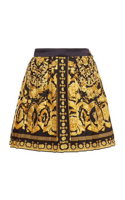 Shop Versace Women's Printed Silk Skirt