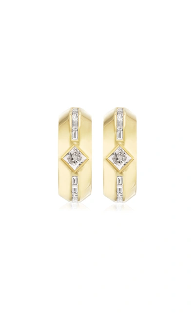 Shop Emily P Wheeler Women's Emma 18k Yellow Gold Diamond Hoop Earrings