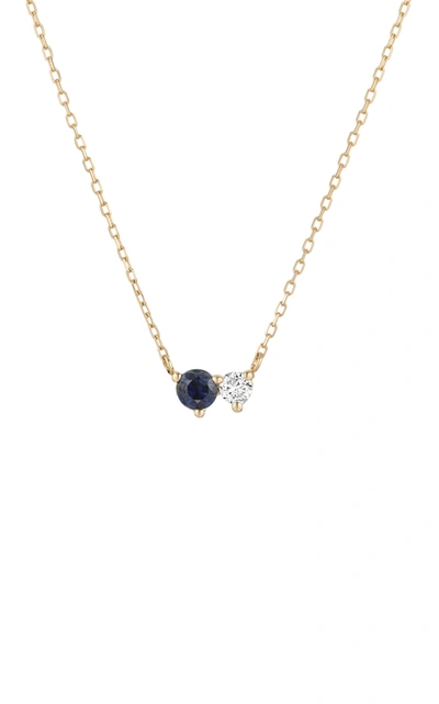 Shop Adina Reyter Women's Diana 14k Yellow Gold Sapphire; Diamond Amigos Necklace In Blue