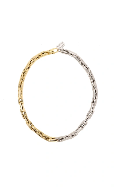 Shop Lauren Rubinski 14k Yellow And White Gold Necklace