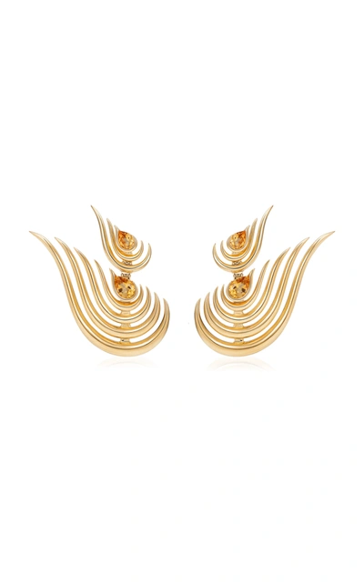 Shop Fernando Jorge Women's Beacon 18k Yellow Gold Citrine Earrings