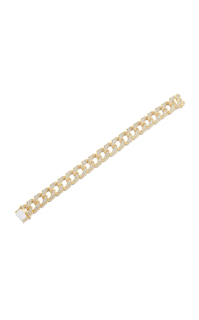 Shop Sara Weinstock Women's Lucia Thick Diamond Link 18k Gold Bracelet