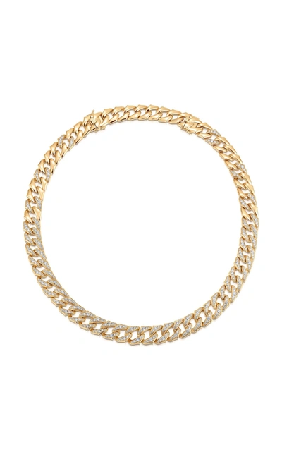 Shop Sara Weinstock Women's Lucia Large Diamond Link 18k Gold Necklace