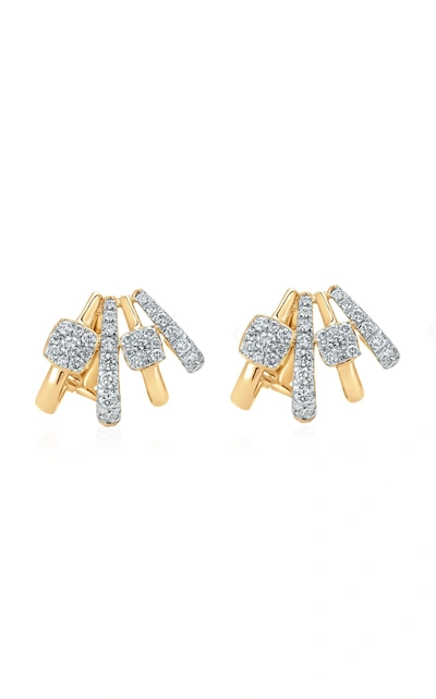 Shop Sara Weinstock Women's Adira Fanned 18k Gold Diamond Ear Cuffs