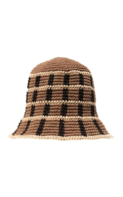 Shop Memorial Day Girl Scout  Crochet Bucket Hat In Grey