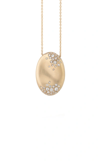 Shop Nada Ghazal Storm Winter 18k Yellow Gold Diamond Small Necklace