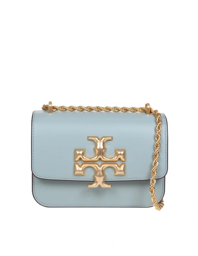 Shop Tory Burch Eleanor Shoulder Bag In Light Blue Leather