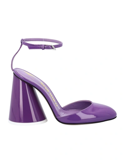 Shop Attico Luz Slingback In Violet