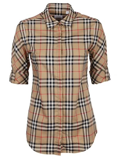 Shop Burberry Luka Shirt In Archive Beige