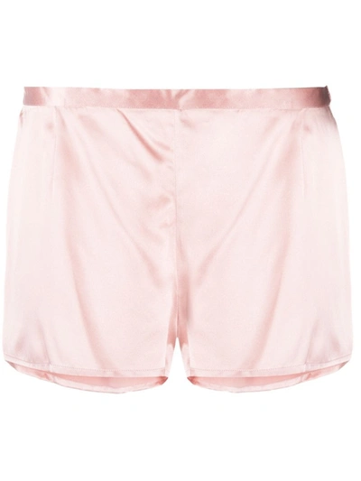 Shop La Perla Powder Pink Elasticated Waist Shorts
