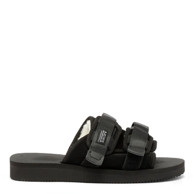 Shop Suicoke Black Moto-mab Sandals