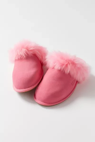 Shop Ugg Scuff Sis Sheepskin Slipper In Pink Rose