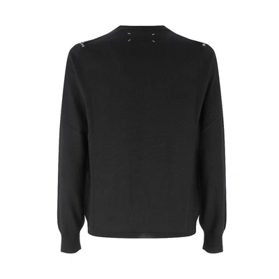 Shop Maison Margiela Men's Black Wool Sweater