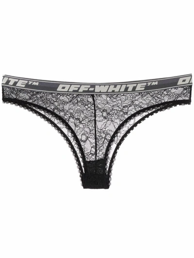 Shop Off-white Women's Black Polyamide Brief