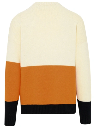 Shop Off-white Men's Orange Wool Sweater