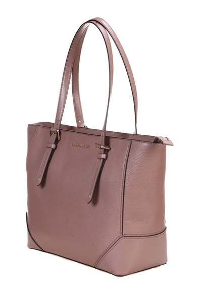 Shop Michael Kors Women's Pink Leather Tote