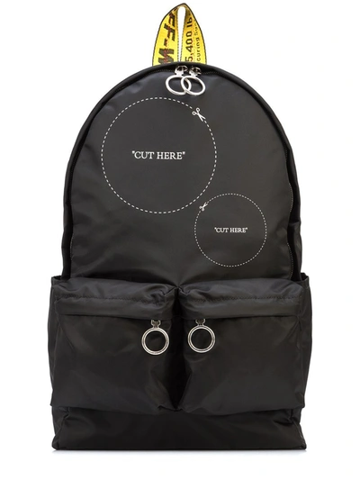 Shop Off-white Men's Black Polyamide Backpack