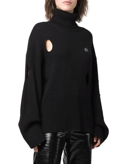 Shop Off-white Women's Black Viscose Sweater