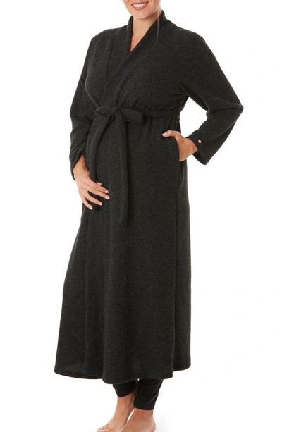 Shop Cache Coeur Sweet Home Maternity Robe In Black