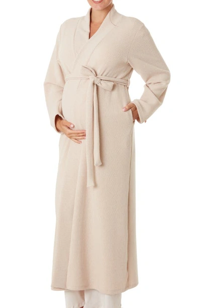 Shop Cache Coeur Sweet Home Maternity Robe In Oats