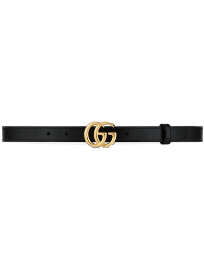 Gucci Cintura Gg Marmont In Black | ModeSens