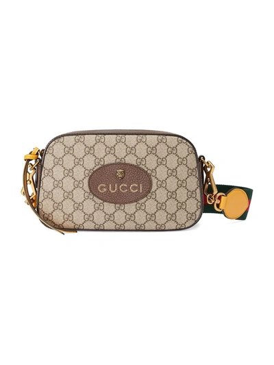 Shop Gucci Gg Supreme Messenger Bag In Beige