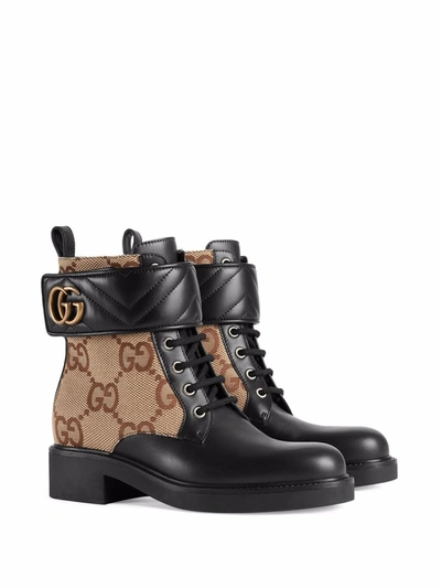 Shop Gucci Stivaletto Con Doppia G In Black