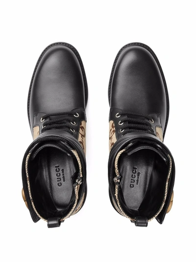 Shop Gucci Stivaletto Con Doppia G In Black