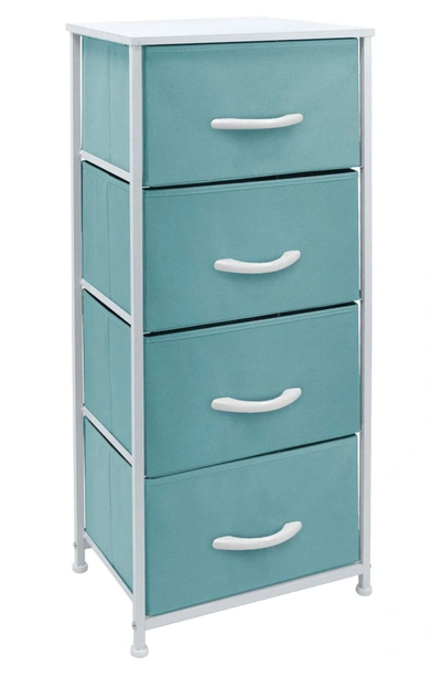 Shop Sorbus 4-drawer Chest Dresser In Aqua