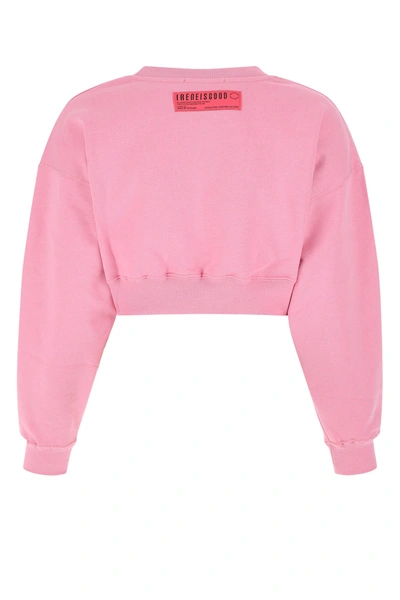 Shop Ireneisgood Pink Cotton Oversize Sweatshirt Nd Irene Is Good Donna Xs