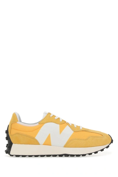 Shop New Balance Yellow Canvas And Suede 327 Sneakers  Yellow  Uomo 8+