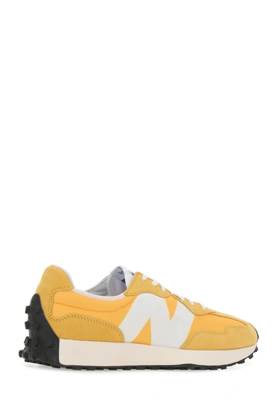 Shop New Balance Yellow Canvas And Suede 327 Sneakers  Yellow  Uomo 8+