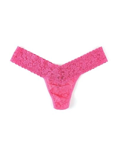 Shop Hanky Panky Signature Lace Low Rise Thong Sale In Pink